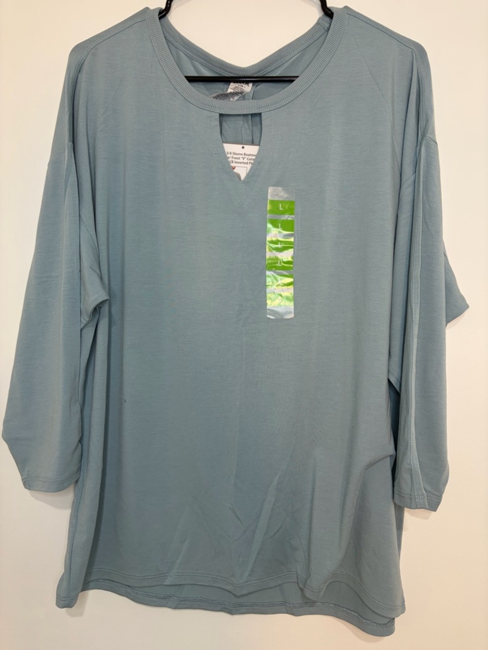 RBX Men's Long-Sleeve Notch Neck Shirt - Light Blue